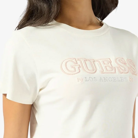 Guess Γυναικεία κοντομάνικη μπλούζα Embroidered logo T-shirt